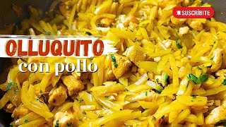 OLLUQUITO CON POLLO  Receta peruana y económica 🇵🇪 [upl. by Victor]