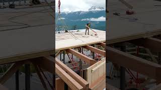 Revelstoke Mass Timber Home In Construction houseconstruction customhomes [upl. by Othilie777]