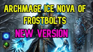 Poe 325  Archmage Ice Nova of Frostbolts NEW VERSION  T17 Fortress with Delirium [upl. by Dorothi]