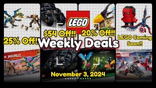 Weekly LEGO Deals New LEGO Deals at Scheels Plus New Captain America Sets Coming Soon [upl. by Kcirdorb]