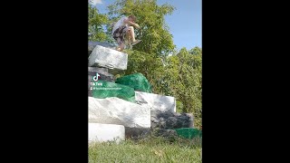 Footbag Athlete Performs INSANE Stunt Off HUGE Rocks [upl. by Aicerg249]