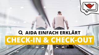 Checkin und Checkout  AIDA einfach erklärt 💡 [upl. by Ihcekn]