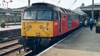 Anglia Railways thrash Class 47s to the coast [upl. by Ydoc]