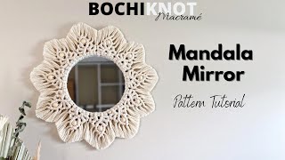 How to Accessorize a Macrame Mandala Mirror With Beads  StepbyStep DIY Macrame Tutorial [upl. by Eelrehpotsirhc358]