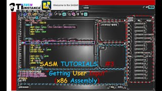 SASM Tutorial  3 User Input in x86 Assembly  ATampT GNU Assembler  Assembly language [upl. by Ingra]