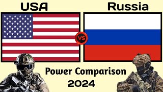 USA vs Russia military power comparison 2024  Russia vs USA military power  world military power [upl. by Thirzia]