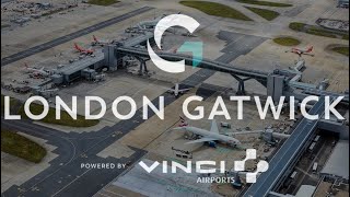 Gatwick Airport Live  EGKKLGW  6th March 2024  Airside with Vinci Airports [upl. by Allets]