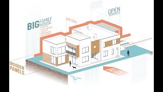 ISOMETRIC ARCHITECTURE DIAGRAM  illustrator tutorial [upl. by Akehs]