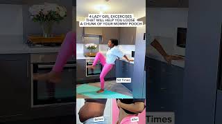 Kitchen workout for flat tummy 👍🏽✨ moms shorts [upl. by Borrell]