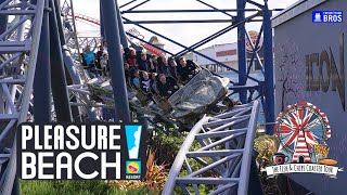 Blackpool Pleasure Beach  Achterbahnen über Achterbahnen 🎢  England Tour 2024 [upl. by Kittie]