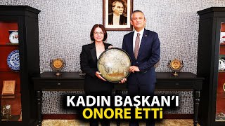 Özgür Özel Maltepe Belediye Başkanı Esin Köymeni onore etti [upl. by Kcered]