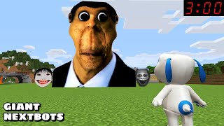 GIANT OBUNGA NEXTBOT AND FRIENDS CHASED ME in Minecraft  Gameplay  Coffin Meme [upl. by Eikcaj]