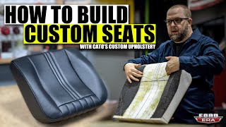 How To Build Custom Seats with Catos Custom Upholstery  Bitchin Stichin  Ford Era [upl. by Naillimixam]