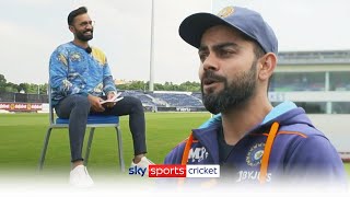 quotEven if we lose I want us to go for the winquot  Dinesh Karthik meets Virat Kohli  Full interview [upl. by Altis]