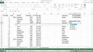 Operations Management using Excel Seasonality and Trend Forecasting [upl. by Esac]