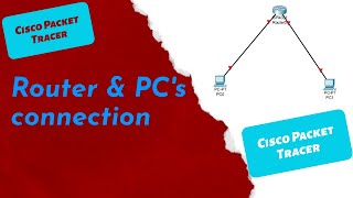 Router configuration  Cisco Packet Tracer  Router and End Device connections [upl. by Okoyik]