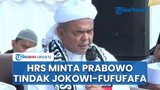 Suara Keras Habib Rizieq saat Reuni PA 212 Singgung Jokowi amp Fufufafa Minta Prabowo Tindak Tegas [upl. by Llerred]