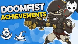 Overwatch DOOMFIST  How to Get his Achievements  Air Strike  Cratered [upl. by Ilujna]