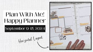 Plan With Me  Classic Horizontal Happy Planner  September 915 2024 [upl. by Levon]