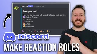 How To Make Reaction Roles On Discord [upl. by Nelda]