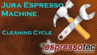 Jura Espresso Machine Cleaning Cycle Demonstration J5 [upl. by Patrizius]