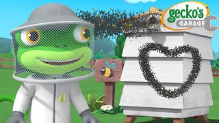 Beekeeper Gecko 🐝  Geckos Garage  Trucks For Children  Cartoons For Kids [upl. by Aizirtap]