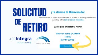 Como Solicitar el Retiro de mi AFP INTEGRA 2024  Tutorial Paso a Paso ✅ [upl. by Amehsyt429]