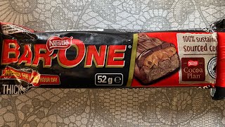 NESTLE BAR ONE CHOCOLATE REVIEW [upl. by Seravart]