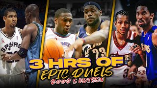 3 Hours Of LEGENDARY 2000s NBA Playoffs Duels 😲 [upl. by Ailaroc49]