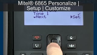 Mitel® 6865 Personalize  Setup  Customize Tutorial [upl. by Sidwell856]