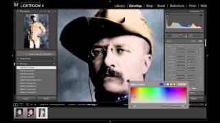 Colorizing Vintage Photos in Lightroom Tutorial [upl. by Edie689]