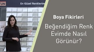 Boya Fikirleri Beğendiğim Renk Evimde Nasıl Görünür [upl. by Pinsky]