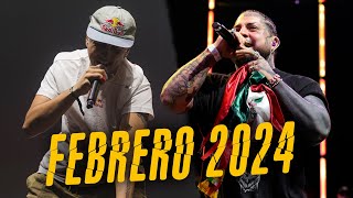 ¡Los 15 MEJORES MINUTOS del MES de FEBRERO 2024  Batallas De Gallos Freestyle Rap [upl. by Taran412]