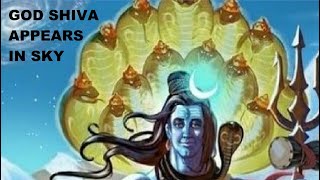 GOD SHIVA amp SNAKE GODS APPEAR IN SKY [upl. by Glimp]