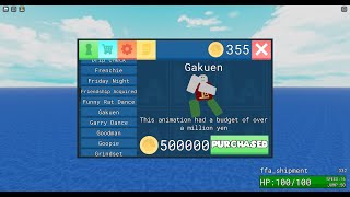 Buying Gakuen emote in item asylum [upl. by Cherrita307]