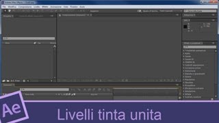 Tutorial After effects cs6  lezione 45  Livelli tinta unita [upl. by Tita]