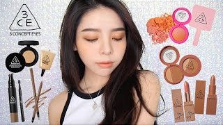 One Brand Makeup Tutorial Stylenanda 3CE  Soft Brown Makeup Eng Subs  Erna Limdaugh [upl. by Yeldua]