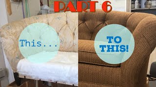 DIY  Upholstering A Sofa PART 6 Upholstery Stage III [upl. by Munsey]