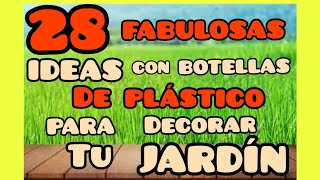 MACETAS RECICLADAS😉 28 ideas para elaborar MACETAS CON BOTELLAS DE PLÁSTICO [upl. by Ahtnamas854]