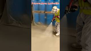 Polyurea Spray Application Video construction waterproofing and protectivecoating polyurea [upl. by Anawak]