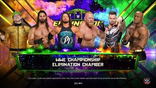 WWE Elimination Chamber 2022 Lashley c vs Lesnar vs Rollins vs Styles vs Riddle vs Theory [upl. by Annij392]