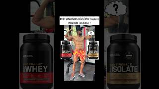 Whey Concentrate or Whey Isolate wheyprotein [upl. by Liuqnoj271]