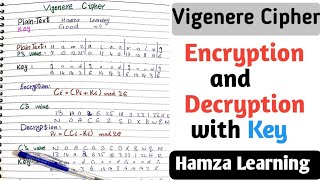 vigenere cipher encryption and decryption  vigenere cipher decoder with key [upl. by Leirza]