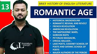 Romantic Age In English Literature  History Of English Literature  AKSRajveer  Literature Lovers [upl. by Lorre444]