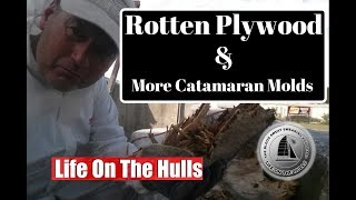 Ep002 Rotting Plywood and Internal Module Moulds  Catamaran Build [upl. by Ahsiema]