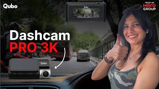 Best Advanced Dashcam  Qubo Dashcam Pro 3K  Dashcam Full Review  Trust of Hero Group smartauto [upl. by Hale]