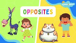 Opposite Words for Kids  Learn Opposites  Fun Learning Video for Preschool and Toddlers [upl. by Orva]