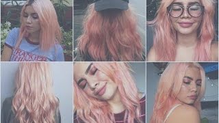 COMO PASE DE CABELLO NEGRO TEÑIDO A ROSE GOLDPEACH▲🍑 [upl. by Storm]