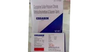 COSARIN Tablets Glucosamine Sullate Potassium Chloride Methylsulfonylmethane amp Diacerein Tablets [upl. by Barber204]