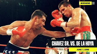 FULL FIGHT  Julio Cesar Chavez Sr vs Oscar De La Hoya DAZN REWIND [upl. by Sitoiganap]